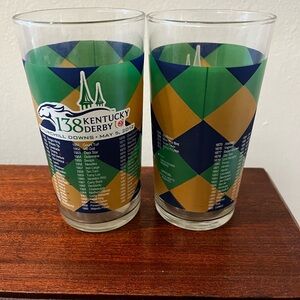 138th Kentucky Derby Commemorative Glasses (2012) - set of two